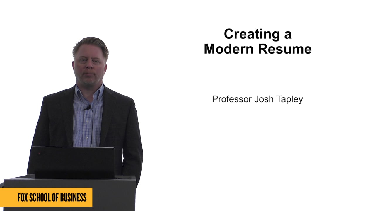 Login to view Creating a Modern Resume