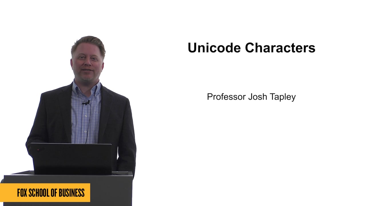 Unicode Characters