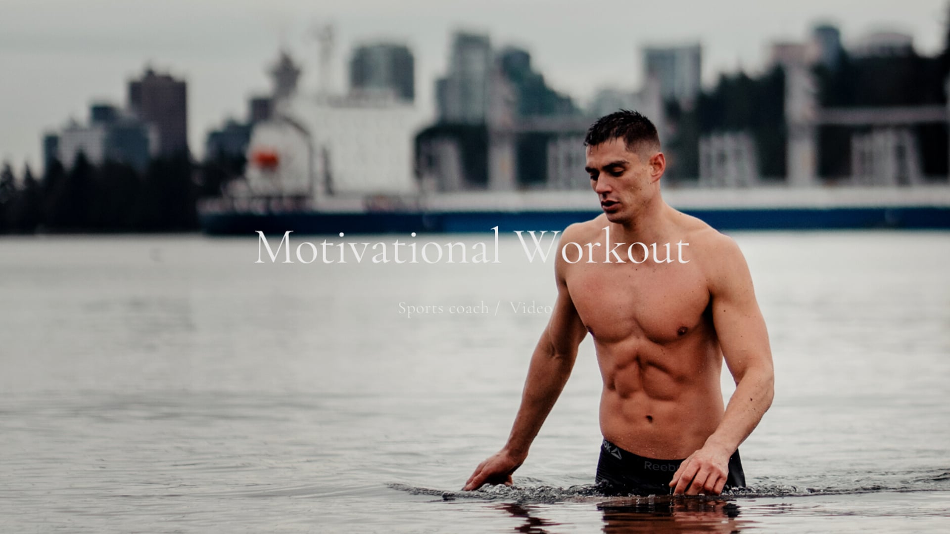 Motivational workout video