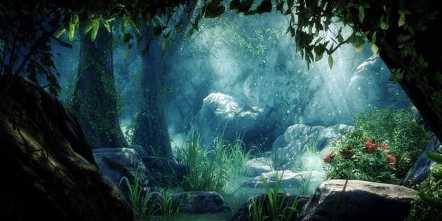 Forest animation HD 720p Cryengine real-time bokeh depth of field on Vimeo