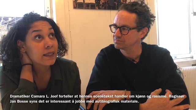 Arab Agurk gårdsplads Camara Lundestad Joof og Jan Bosse om "Samtaler med bror" on Vimeo