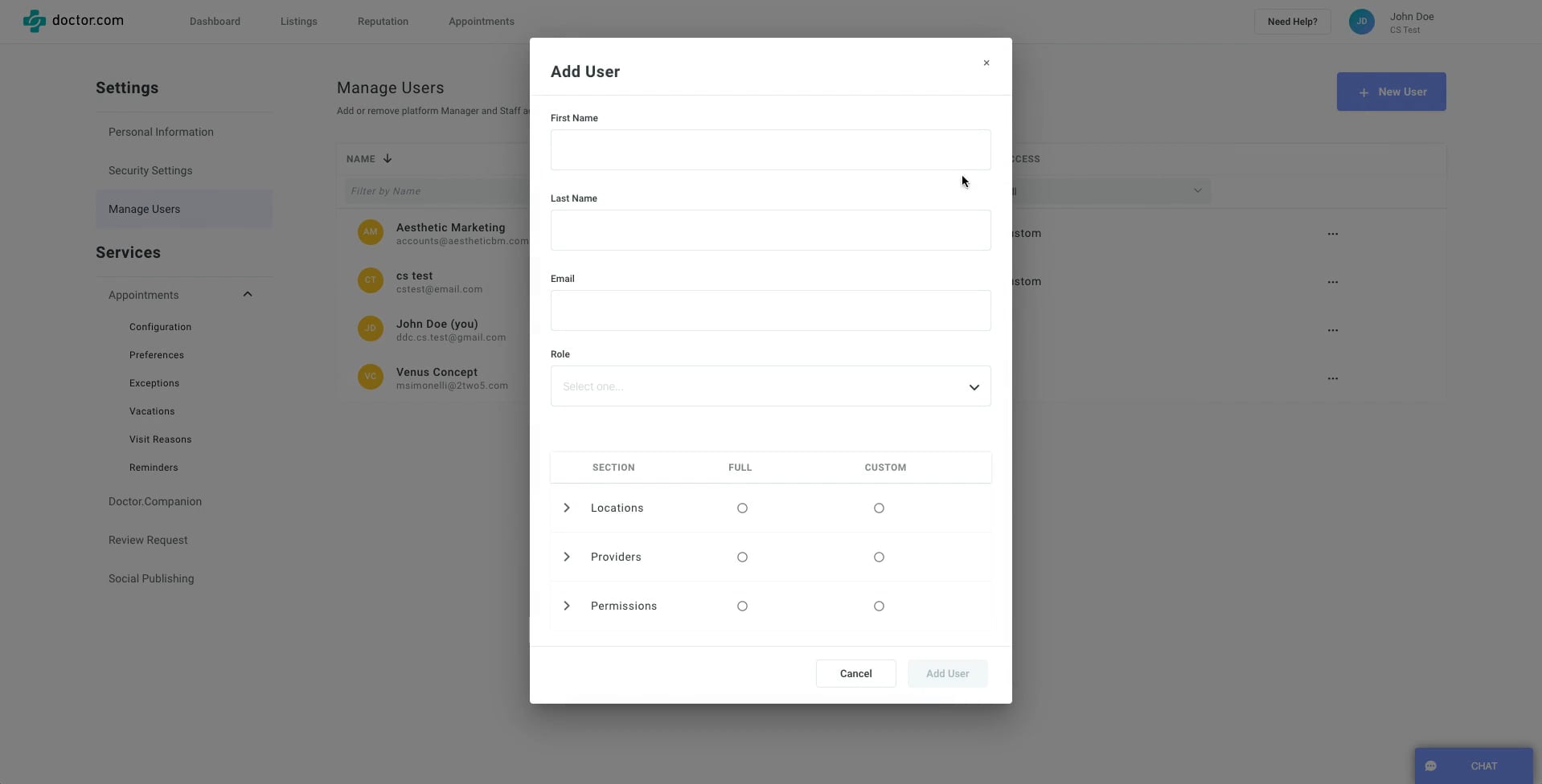 Manage Users on Vimeo