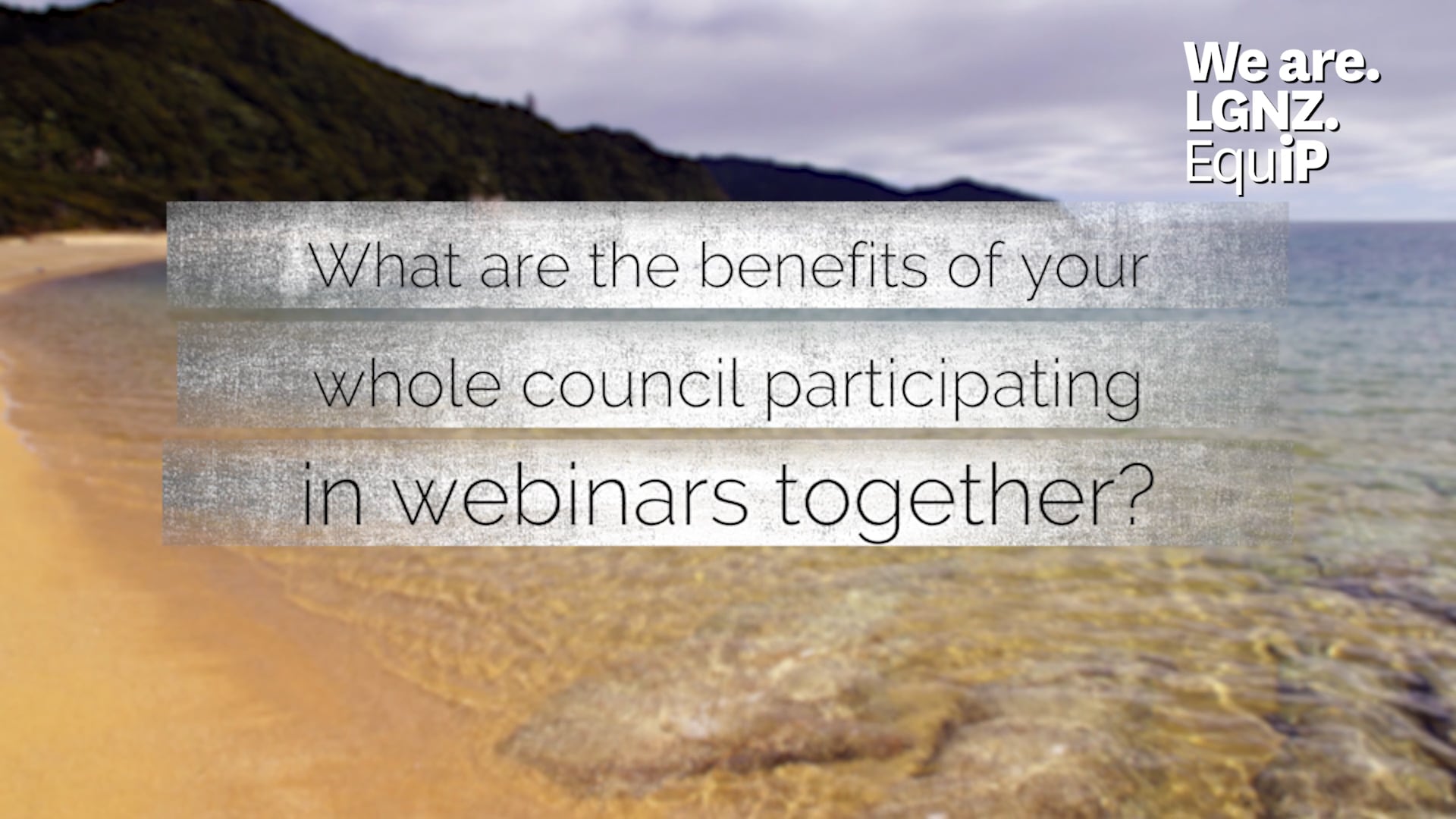 What are the benefits of your whole council participating in webinars together - Richard Kempthorne