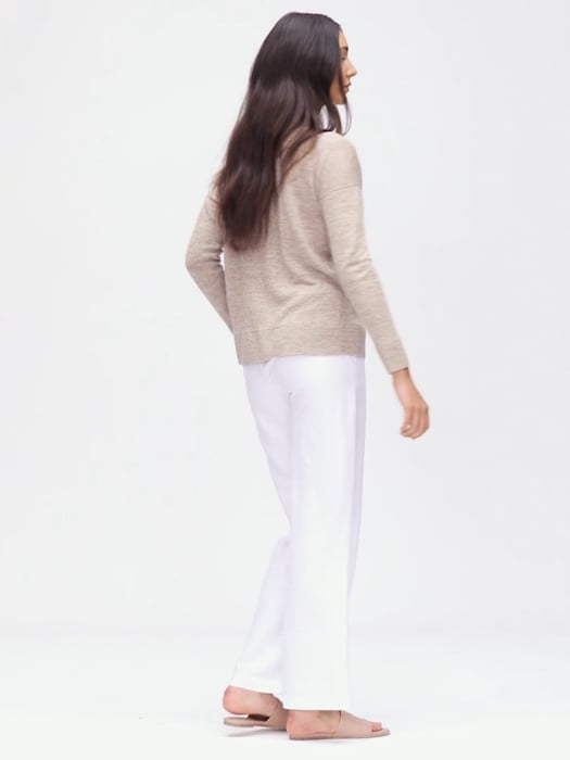 Acne Studios - Cadigan yak wool - fitted fit - Greige melange