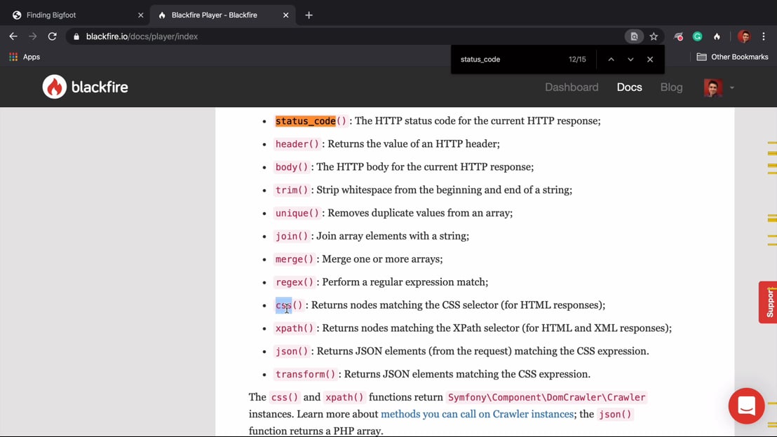 Expectations/Tests with Blackfire Player > Blackfire.io: Revealing ...