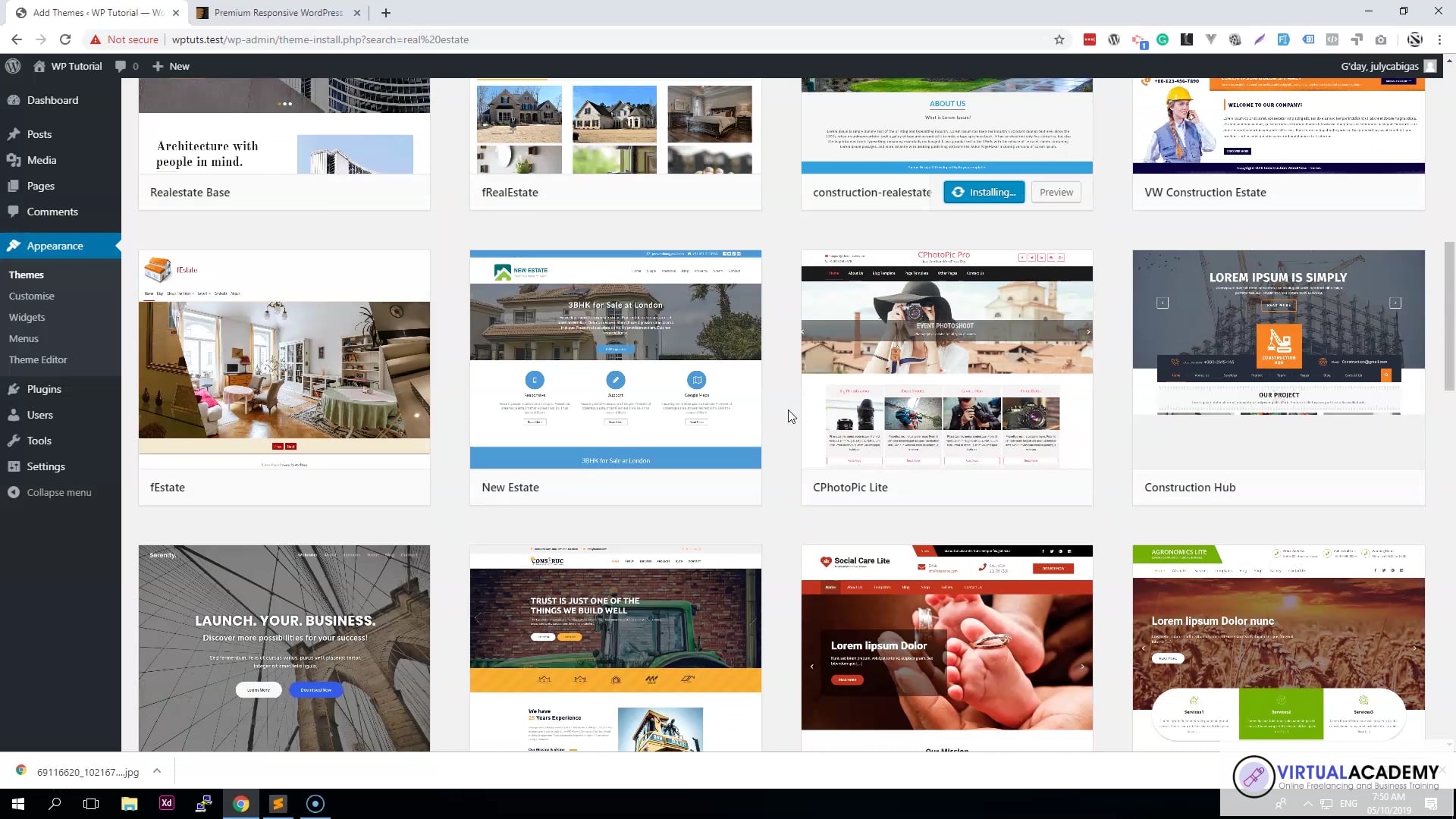 Lesson 2: Installing Wordpress Theme on Vimeo