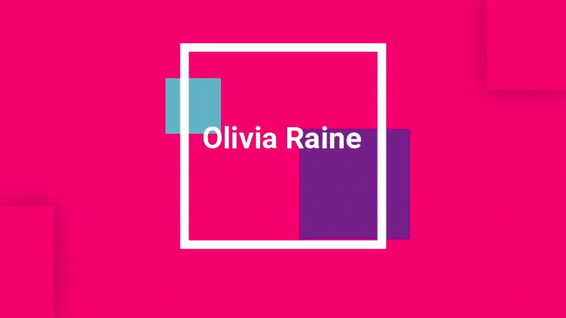 Olivia Raine . Demo Reel