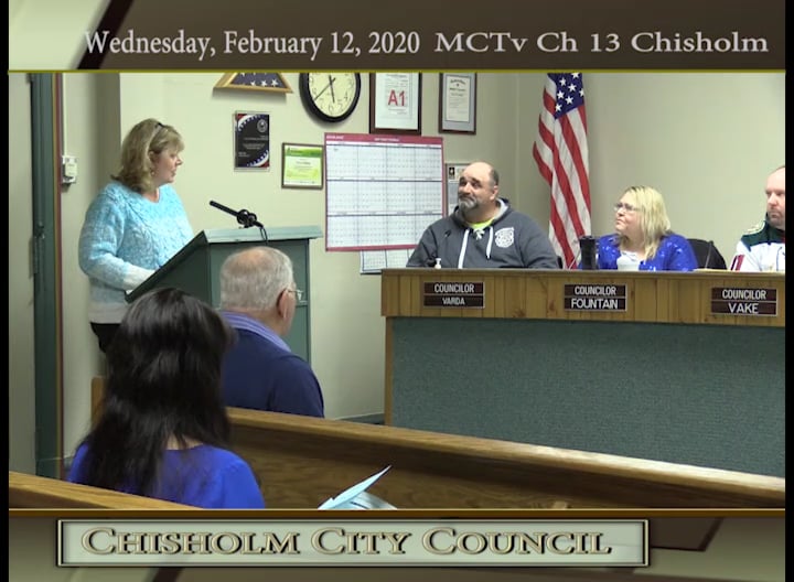 Chisholm City Council February 12 20 on Vimeo