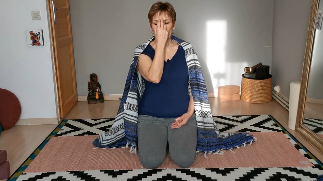 20. Séance de yoga - Nadi Shodana - Respiration alternée avec Pascaline Berton (12min)