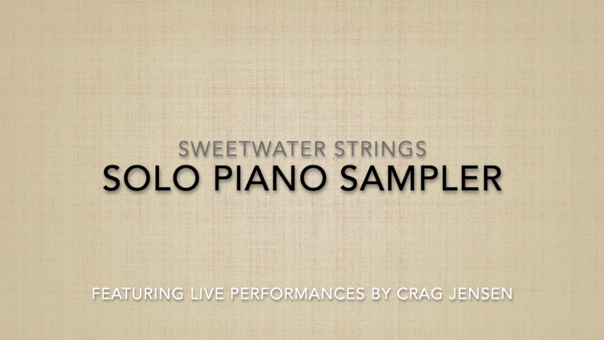 Promotional video thumbnail 16 for Sweetwater Strings