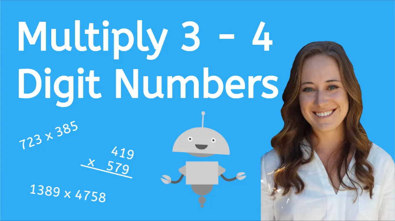 Multiplying three and four digit numbers on vimeo