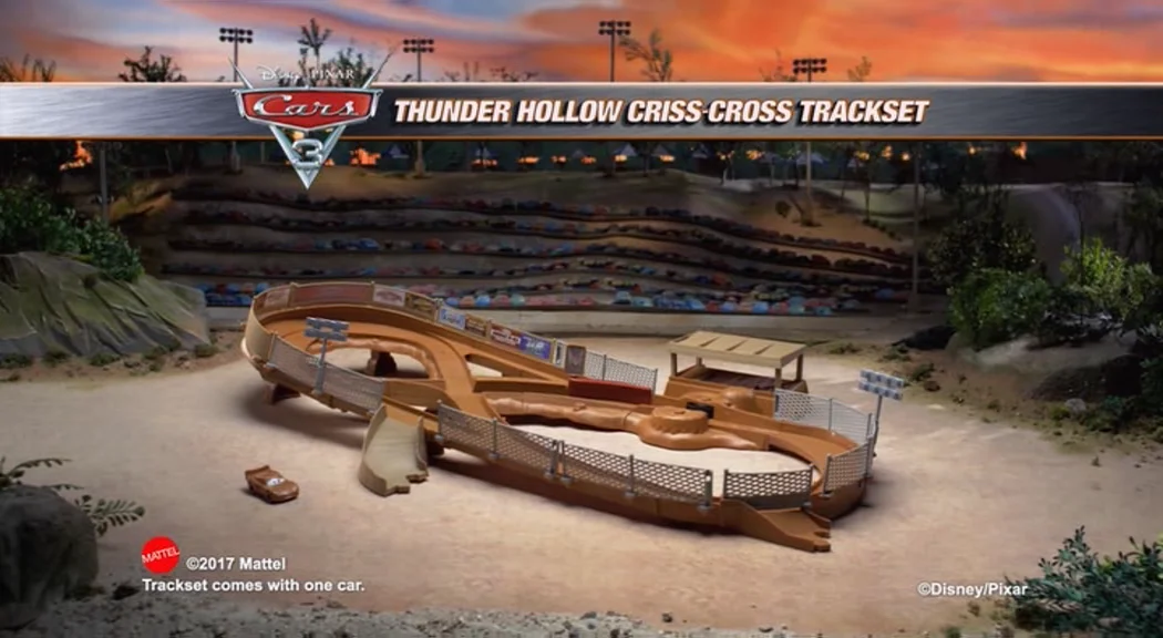 Disney cars thunder hot sale hollow criss cross