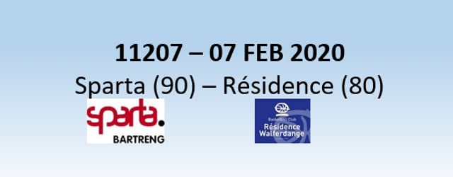 N1H 11207 Sparta Bertrange (90) - Résidence Walferdange (80) 07/02/2020