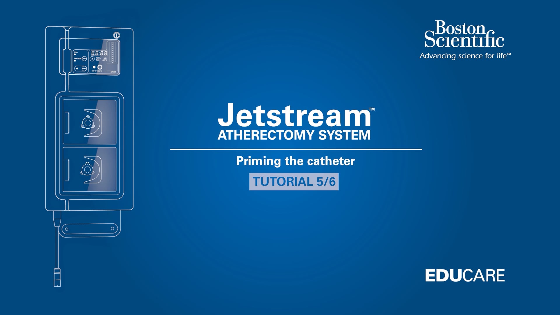 Jetstream - Tutorial #5 - Priming the catheter” tutorial