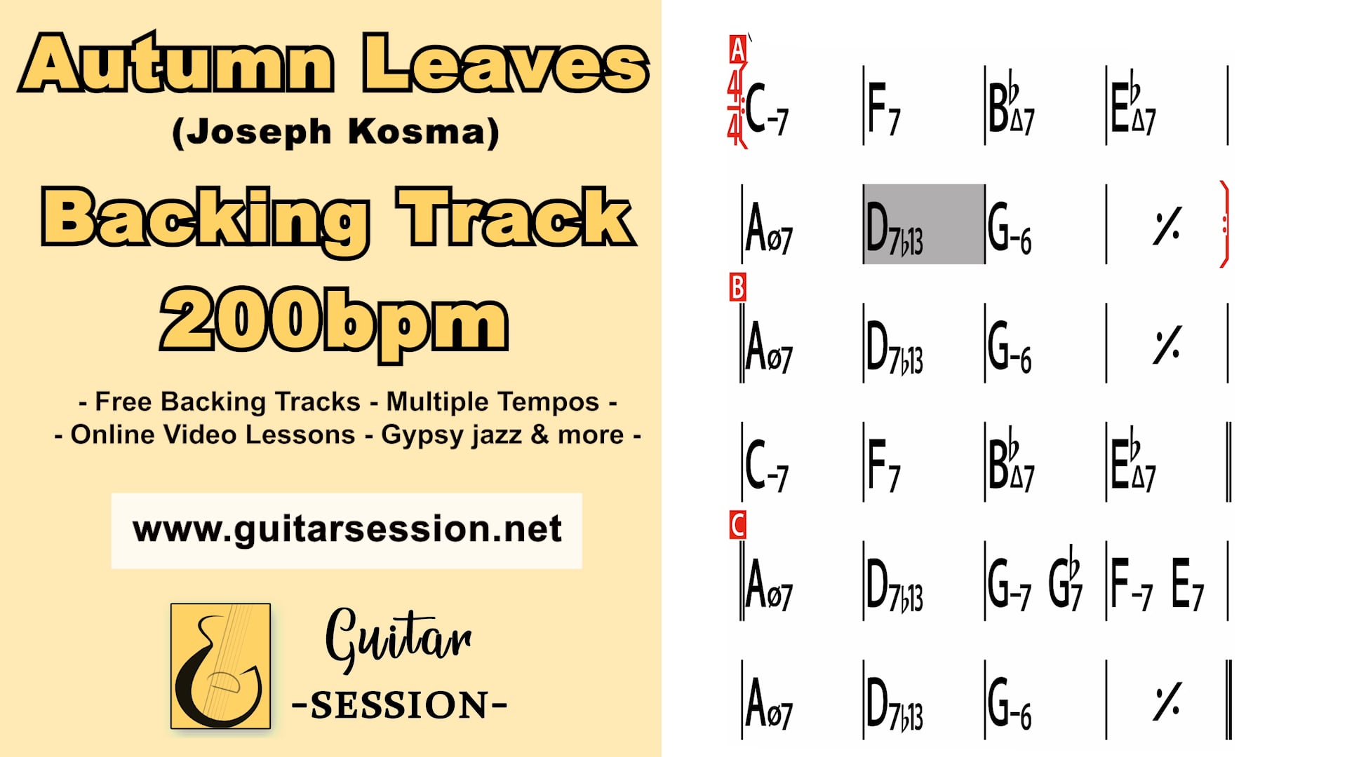 Autumn Leaves 200 Backing Track