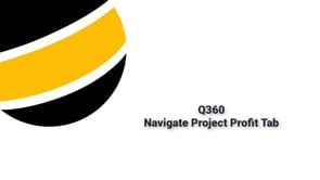 Navigate the Project Profit Tab