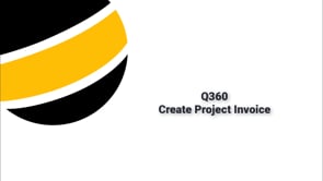 Create a Project Invoice Task