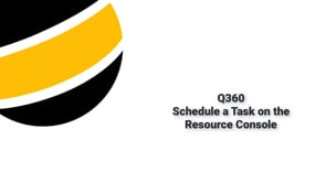 Schedule a Task on the Resource Console