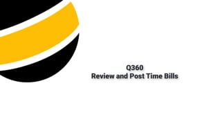 Review and Post Time Bills