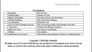 172a Ọ̀sabàrà
