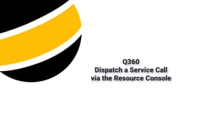 Dispatch Calls from Resource Console