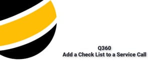 Add a Check List to a Call