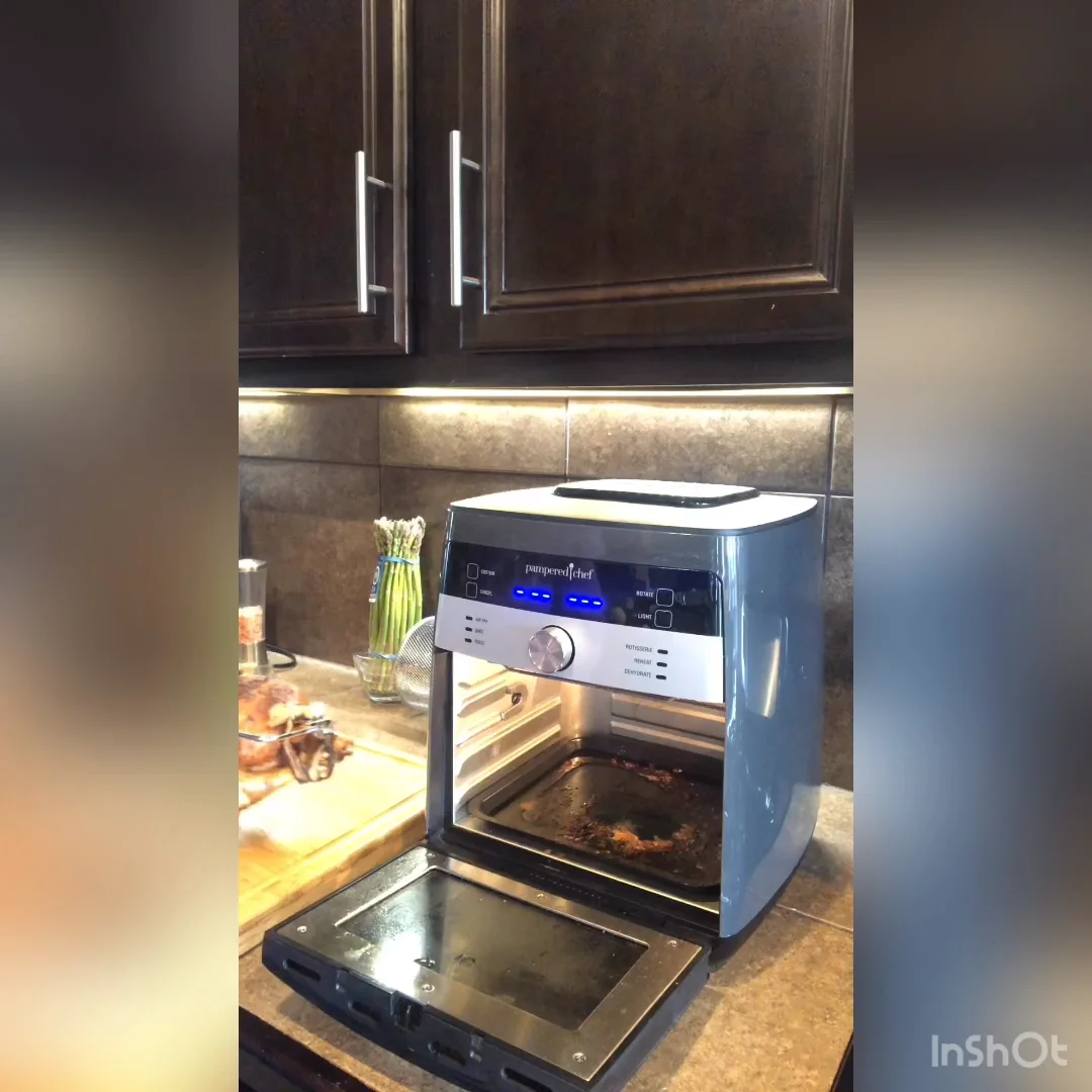 Pampered Chef Deluxe Air Fryer Rotisserie Chicken on Vimeo