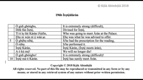 196b Ìrẹtẹ̀ńlàràn