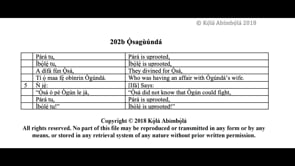 202b Ọ̀sagùúndá