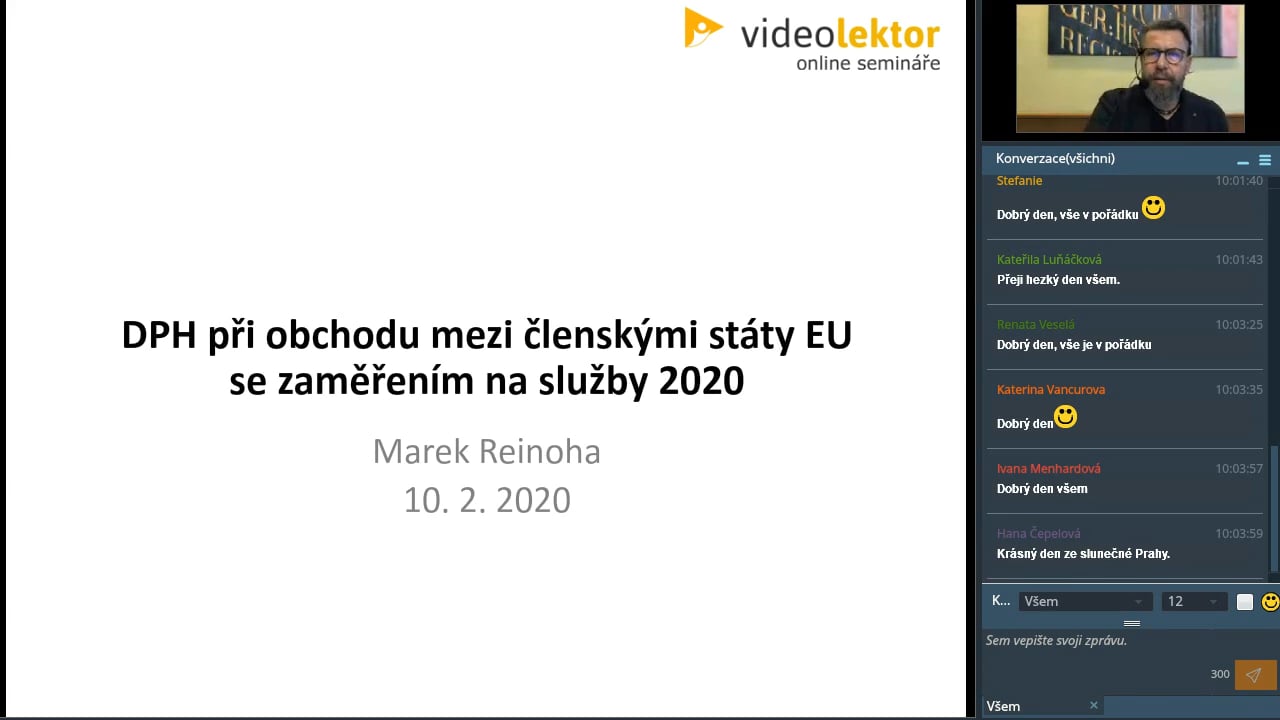 DPH při obchodu mezi členskými státy EU se zaměřením na služby 2020