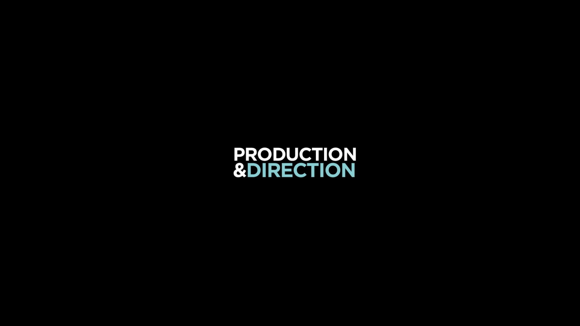 Production and Directing ShowReel