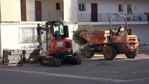 Millora de voreres a Riells de Dalt