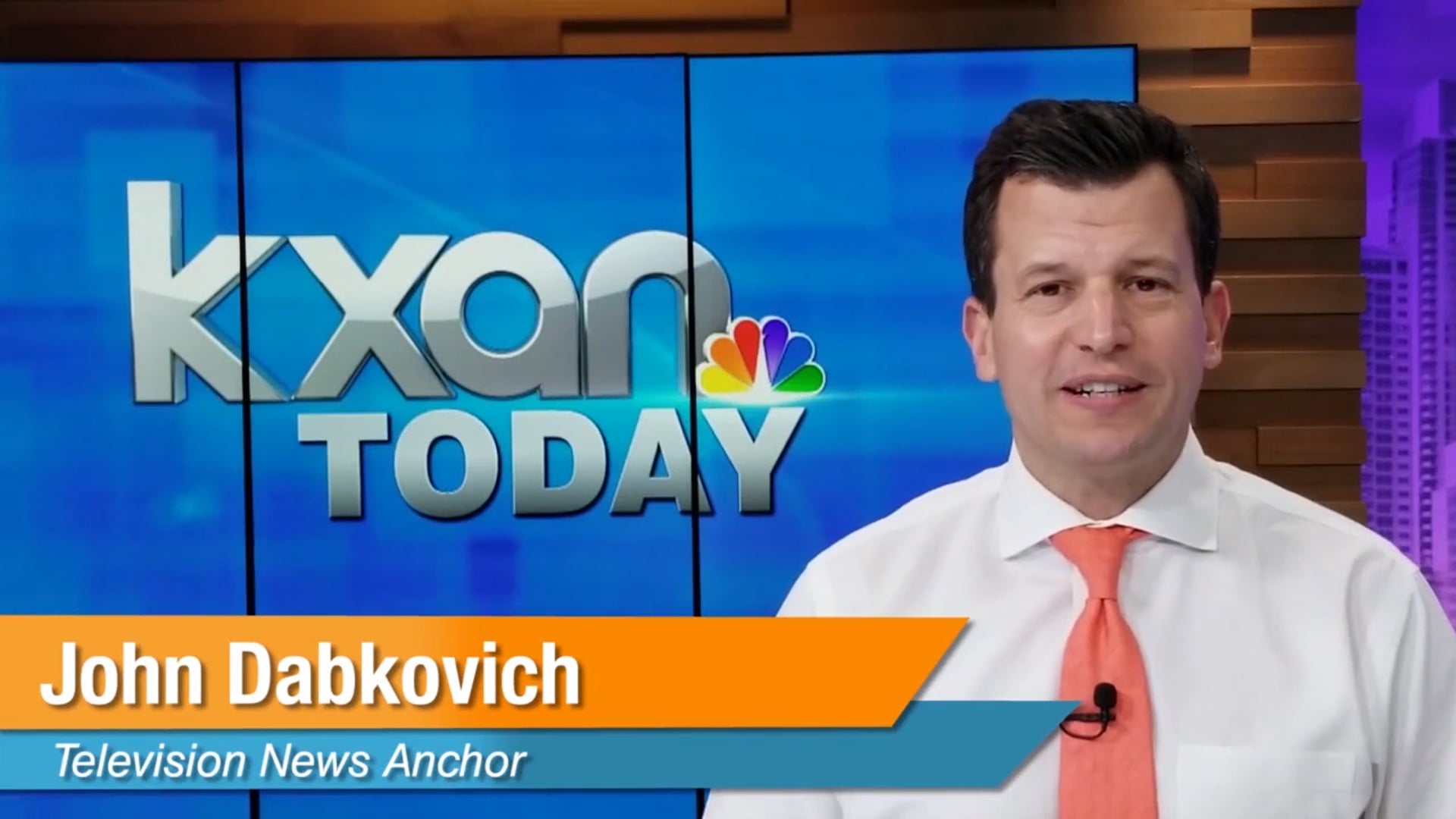 Current Job - TV News Anchor - John Dabkovich