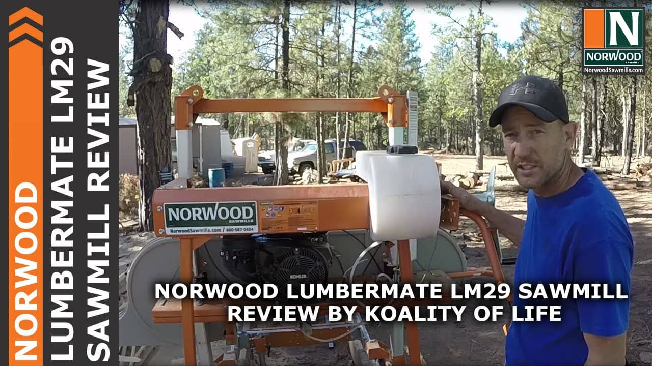 Norwood LumberMate LM29 Sawmill Review by Koality of Life on Vimeo