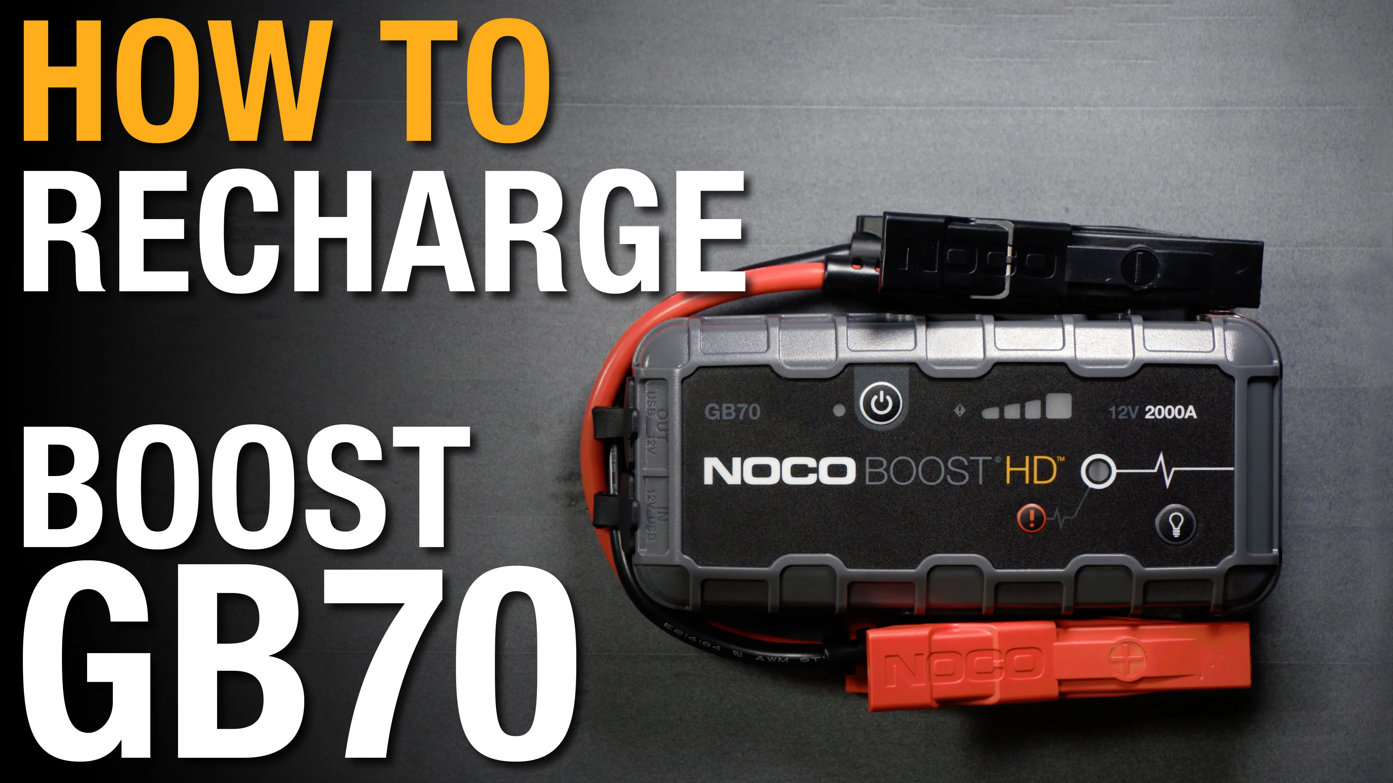 How to recharge your NOCO Boost GB70 on Vimeo