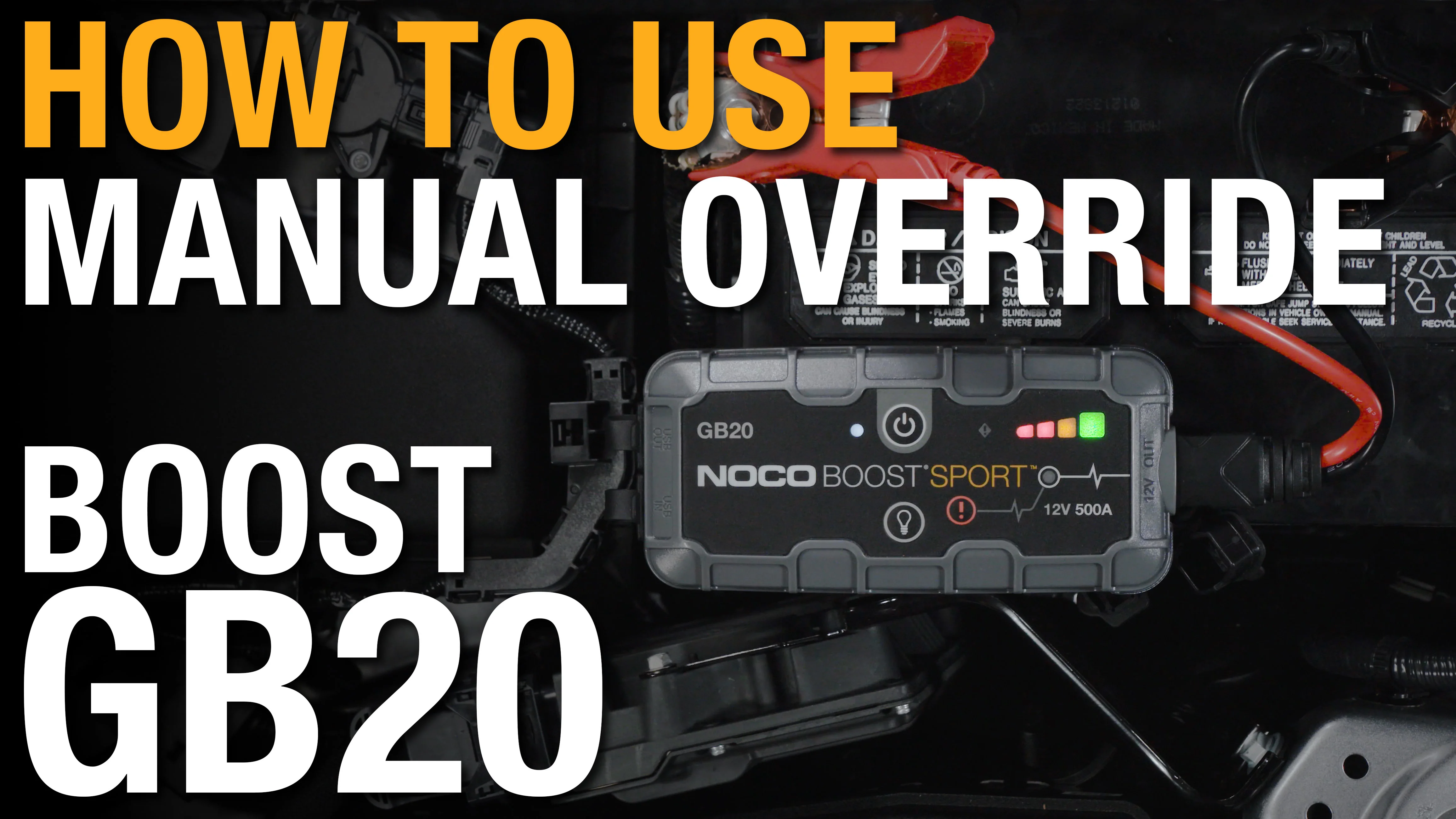 How to use manual override on your NOCO Boost GB20 on Vimeo