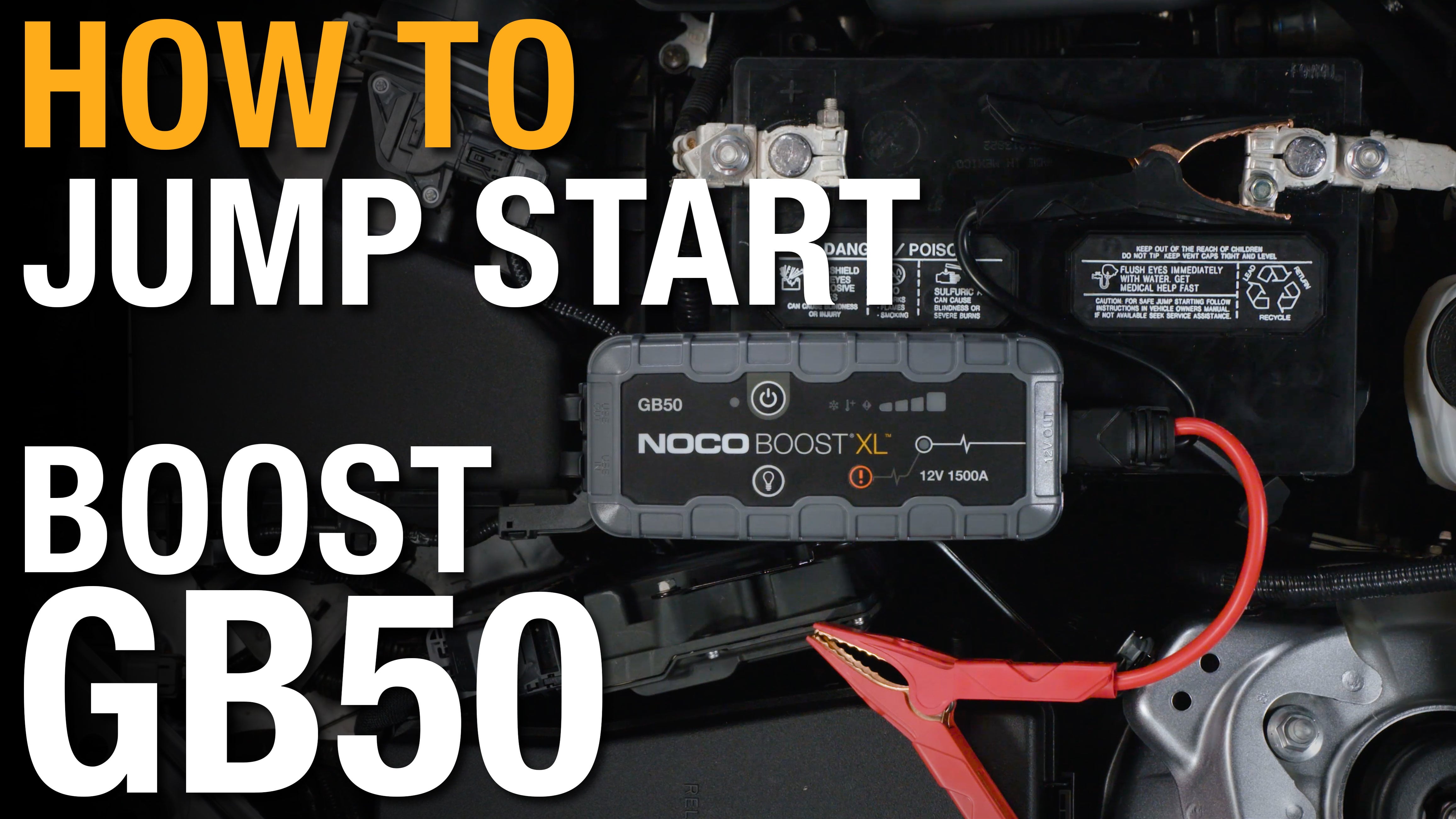 How to jump start using your NOCO Boost GB50 on Vimeo
