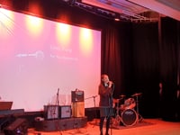Cindy performing Put Your Records on