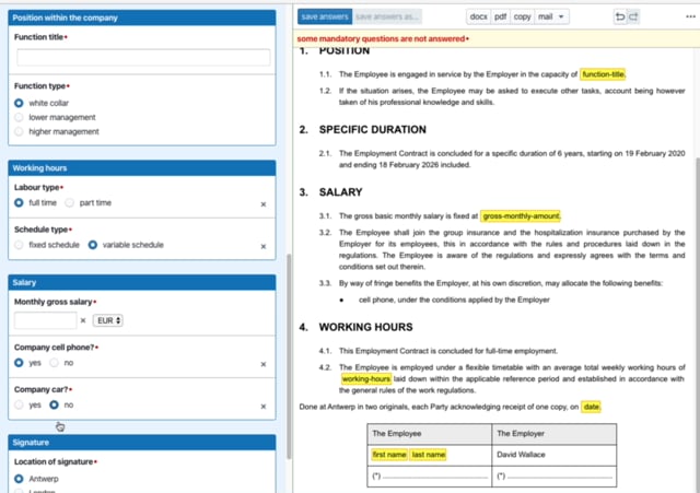 Clausebase Help