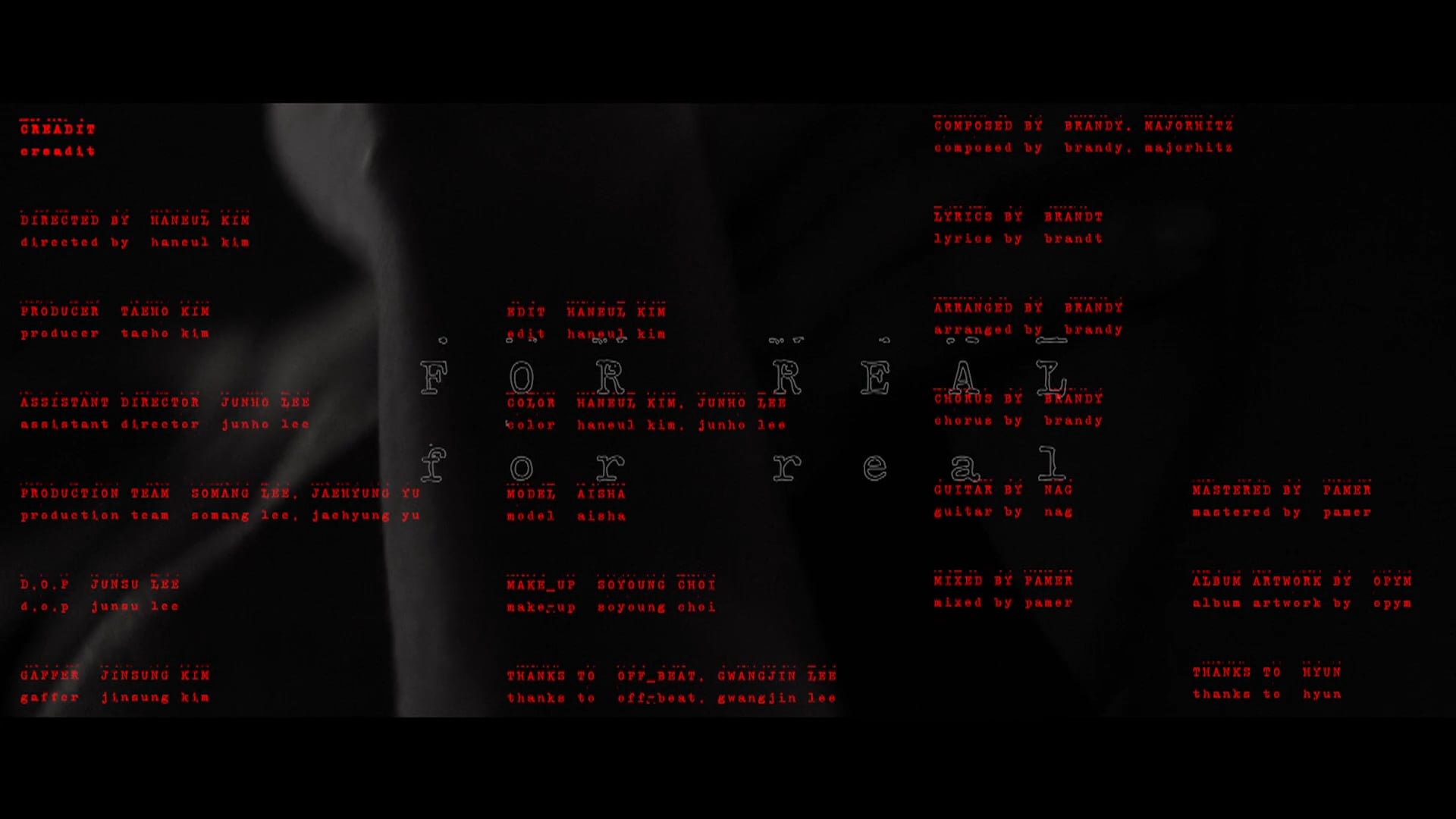 For real - Brandy MV [촬영]