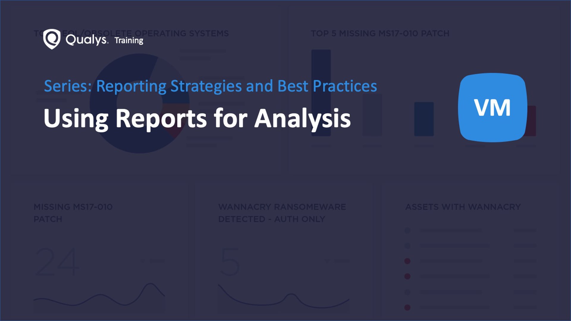 Using Reports for Analysis
