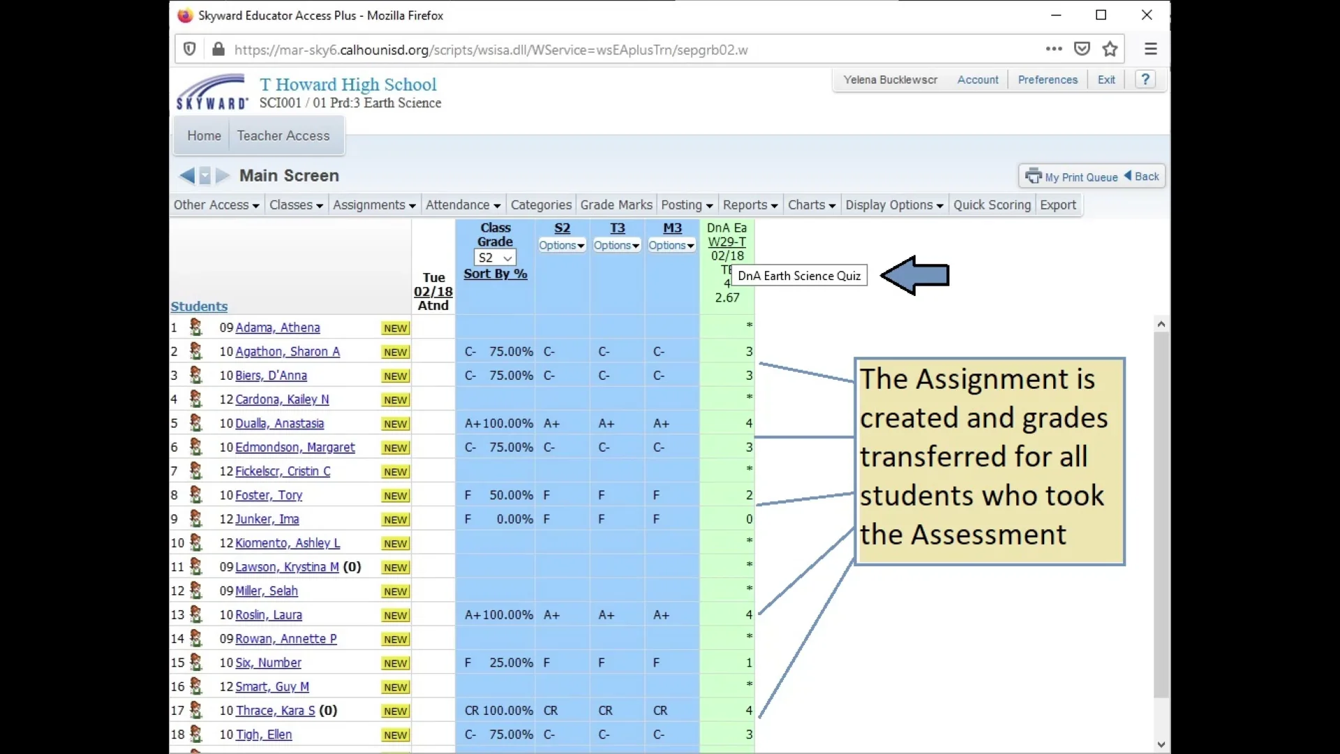 Illuminate gradebook 2025