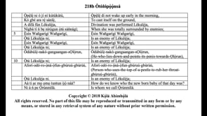 218b Òtòlópọ̀ọ́nsá