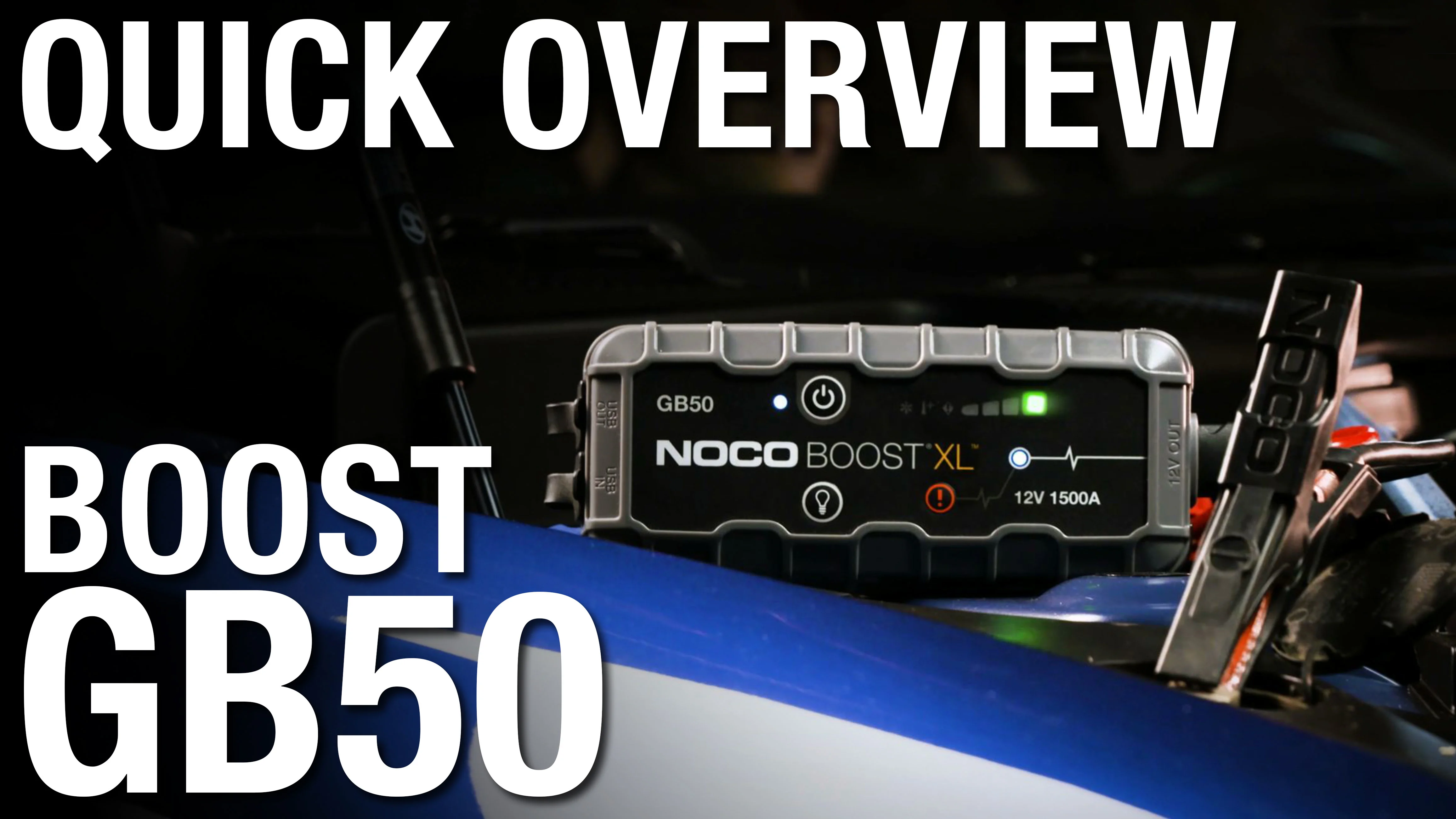 NOCO Boost GB50 UltraSafe Lithium Jump Starter on Vimeo