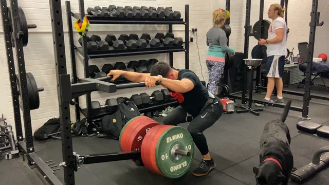 Landmine shop belt squat