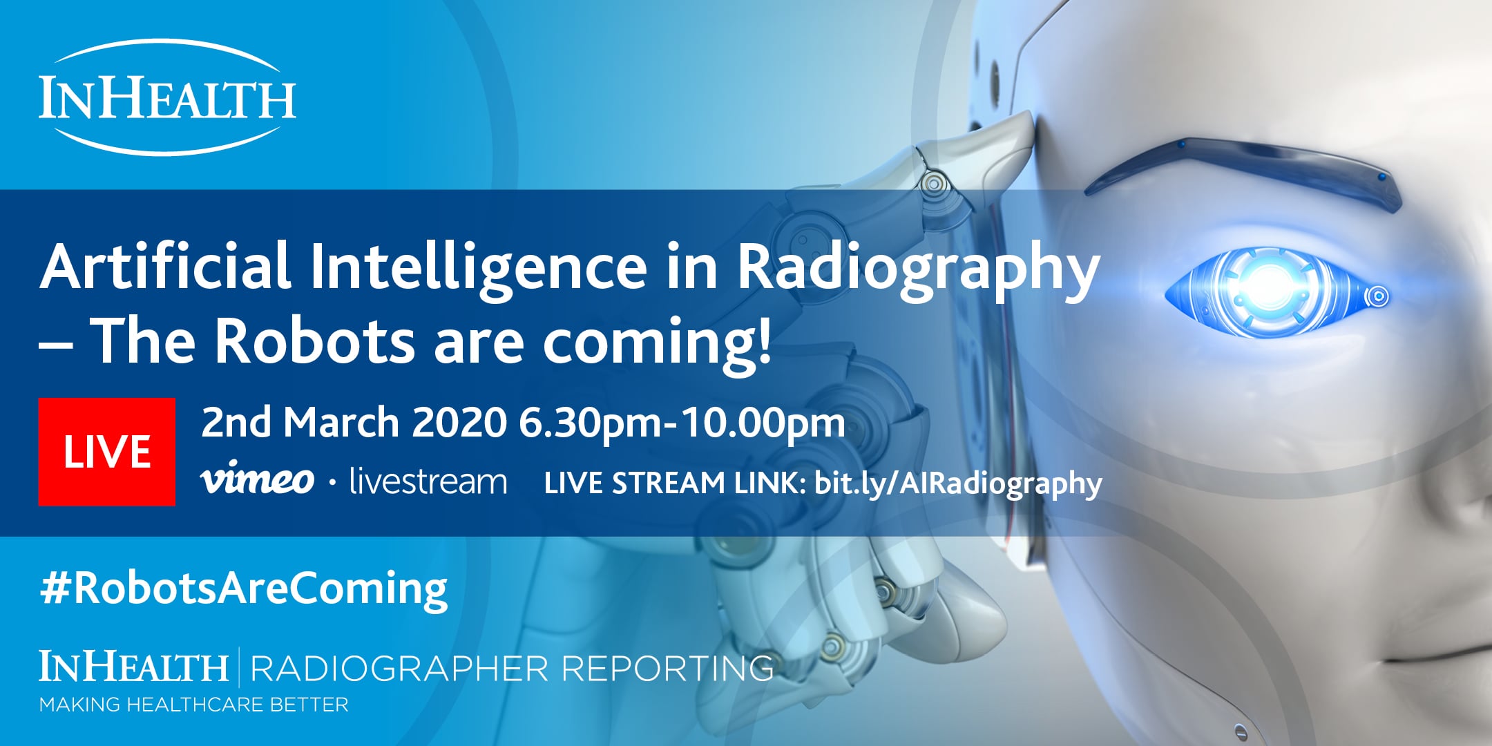 LIVE STREAM: Artificial Intelligence in Radiography - The Robots are ...