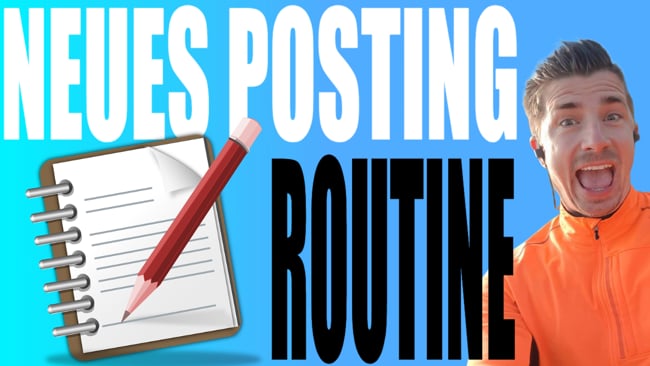 Wichtige Routine vor einem neuen Posting