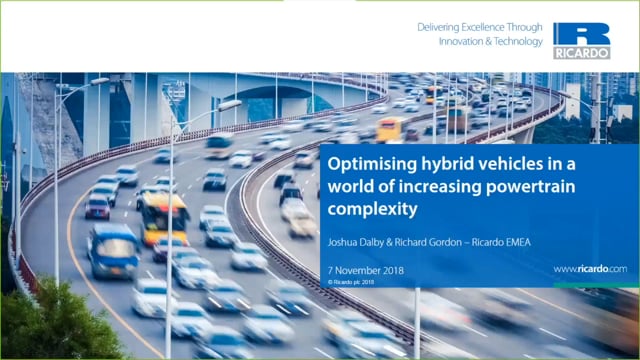 Optimising hybrid vehicles in a world of increasing powertrain complexity