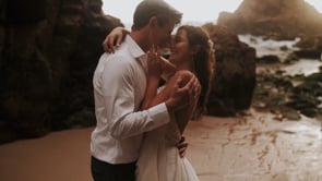 Sintra cliffs romantic and tender D.I.Y. wedding