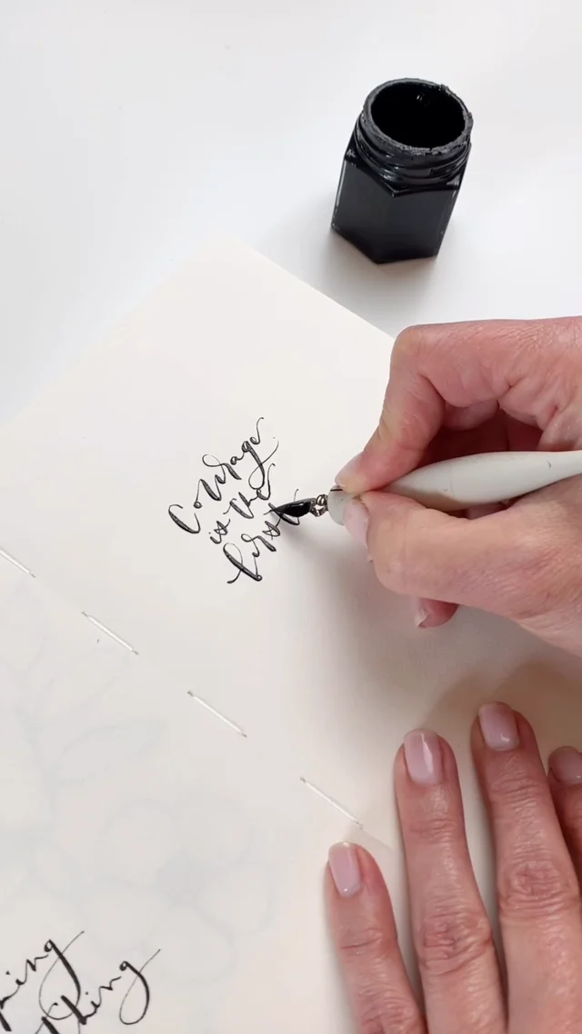 Modern Calligraphy Project to motivate you to learn calligraphy and to  practice — Nicki Traikos, life i design